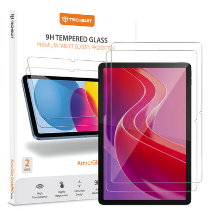 Techsuit ArmorGlass CrystalHD képernyővédő fólia Lenovo Tab M11-hez, Edzett üveg, Teljes ragasztás, 2 darabos készlet