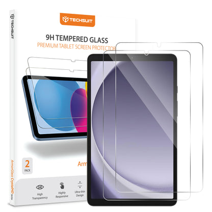 Techsuit ArmorGlass CrystalHD képernyővédő fólia Samsung Galaxy Tab A11 / Tab A9 készülékhez, Edzett üveg, Teljes ragasztás, 2 darabos készlet