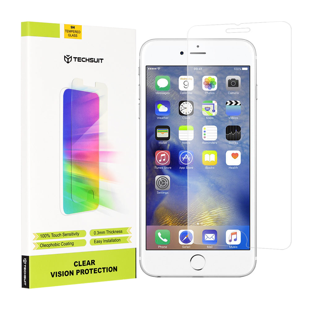 Techsuit Clear Vision képernyővédő fólia Apple iPhone 6s Plus / 6 Plus készülékhez, edzett üveg, teljes ragasztóval