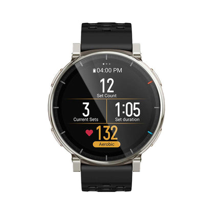 Techsuit Nano Flex védőfólia Amazfit Active 3 Premium készülékhez, Műanyag, 2 darabos készlet, Fekete