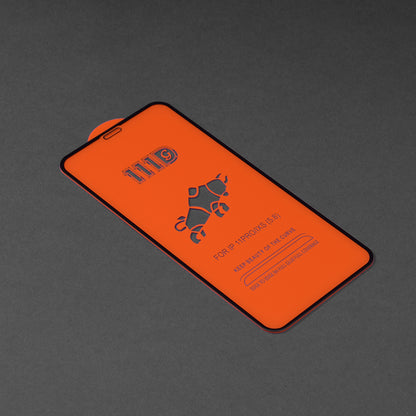 Techsuit képernyővédő fólia Apple iPhone 11 Pro / XS / X készülékhez, edzett üveg, teljes ragasztó, 111D, fekete
