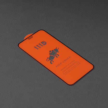 Techsuit képernyővédő fólia Apple iPhone 12 mini-hez, edzett üveg, teljes ragasztó, 111D, fekete