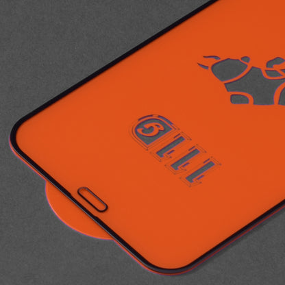 Techsuit képernyővédő fólia Apple iPhone 12 mini-hez, edzett üveg, teljes ragasztó, 111D, fekete