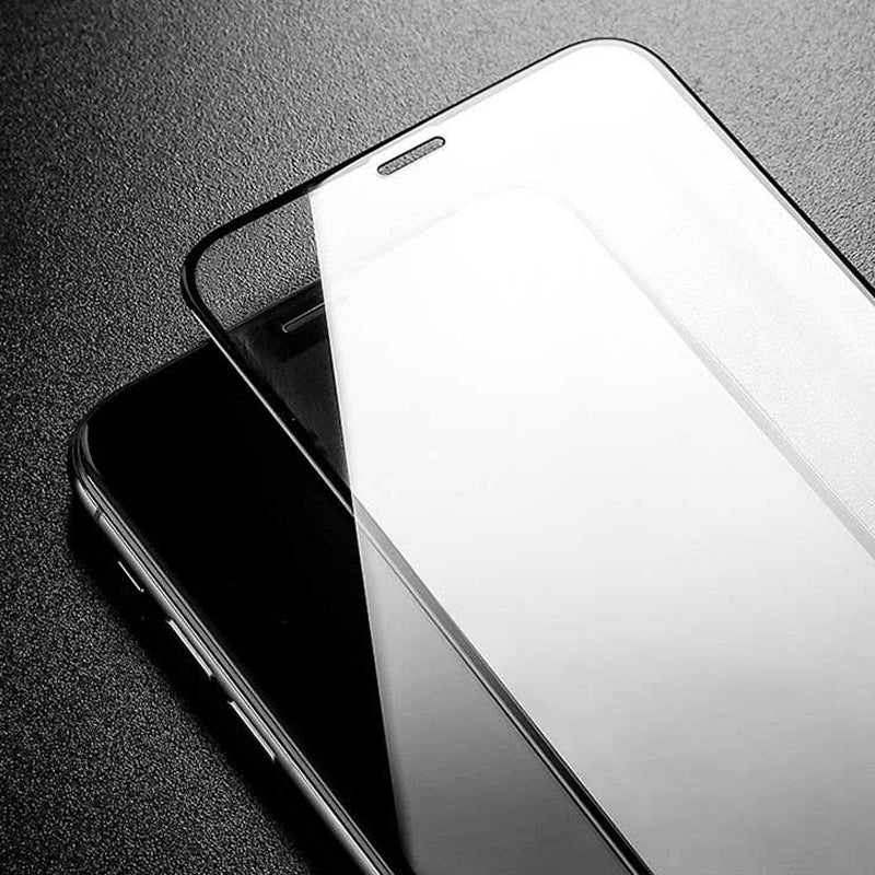 Techsuit képernyővédő fólia Apple iPhone 17 Pro Max-hoz, Edzett üveg, Teljes ragasztás, 111D, Fekete