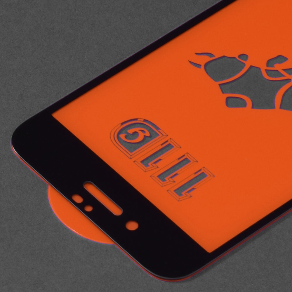 Techsuit képernyővédő fólia Apple iPhone SE (2022) / SE (2020) / 8 / 7 készülékekhez, edzett üveg, teljes ragasztó, 111D, fekete