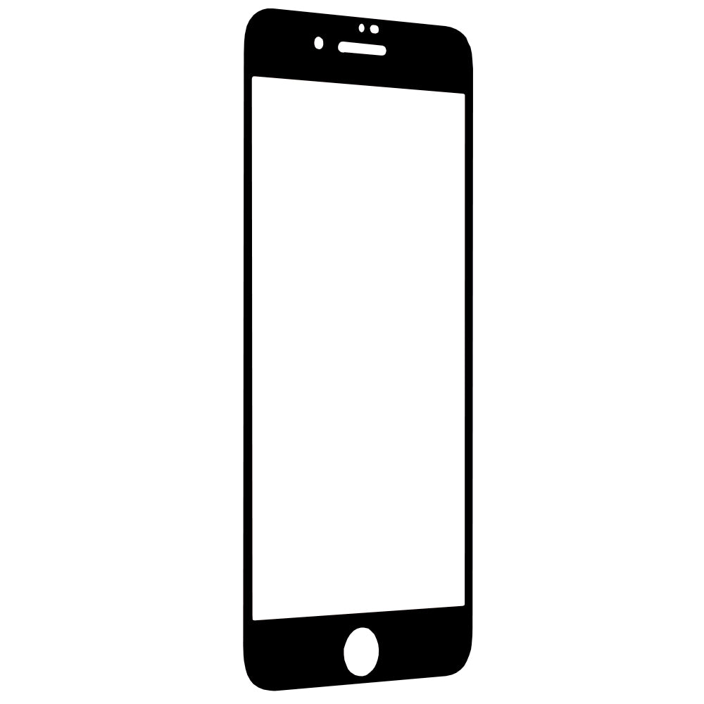 Techsuit képernyővédő fólia Apple iPhone SE (2022) / SE (2020) / 8 / 7 készülékekhez, edzett üveg, teljes ragasztó, 111D, fekete