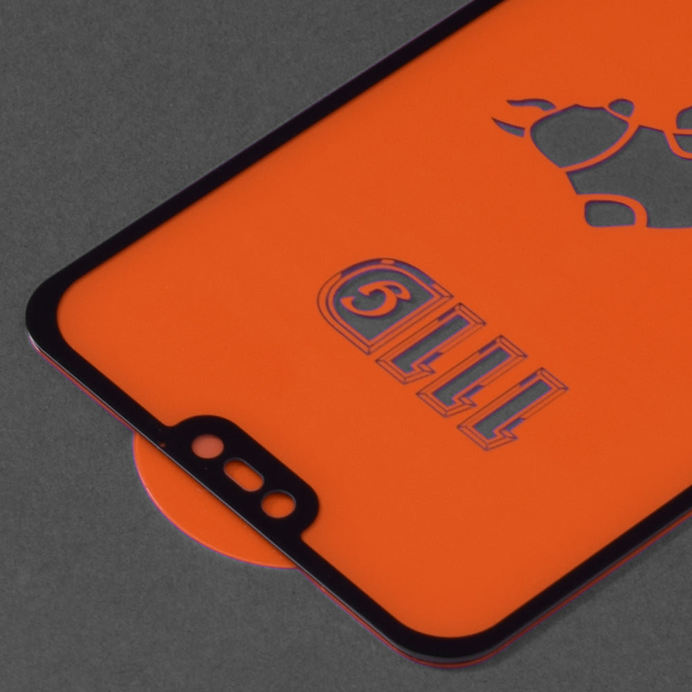 Techsuit képernyővédő fólia Huawei P20 Lite-hoz, edzett üveg, teljes ragasztó, 111D, fekete