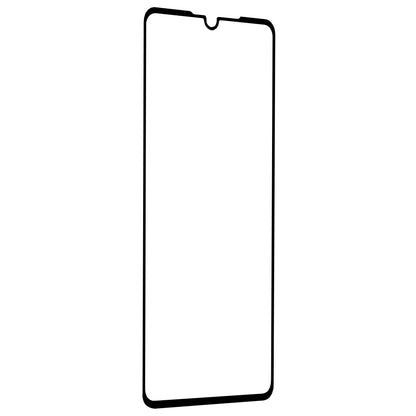 Techsuit képernyővédő fólia Huawei P30-hoz, edzett üveg, teljes ragasztó, 111D, fekete