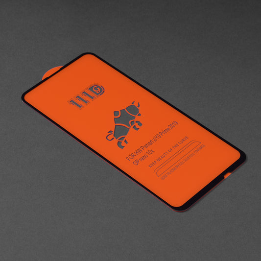 Techsuit képernyővédő fólia Huawei Y9 Prime (2019) / P Smart Z készülékhez, edzett üveg, teljes ragasztó, 111D, fekete