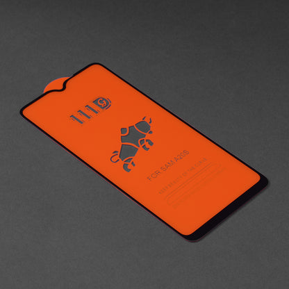 Techsuit képernyővédő fólia Samsung Galaxy A20s A207 készülékhez, edzett üveg, teljes ragasztó, 111D, fekete