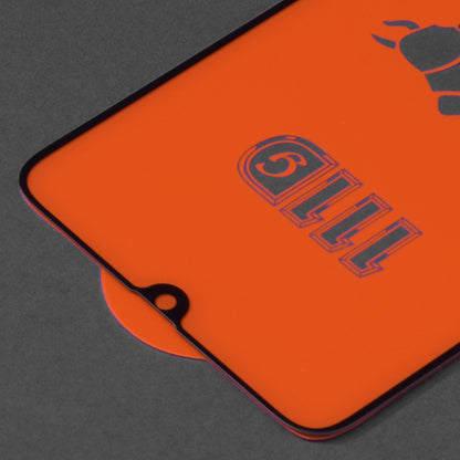 Techsuit képernyővédő fólia Samsung Galaxy A70s A707 / A90 5G A908 / A70 A705 készülékekhez, edzett üveg, teljes ragasztó, 111D, fekete