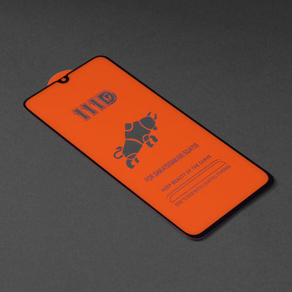 Techsuit képernyővédő fólia Samsung Galaxy A70s A707 / A90 5G A908 / A70 A705 készülékekhez, edzett üveg, teljes ragasztó, 111D, fekete