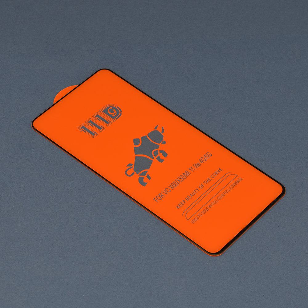 Techsuit képernyővédő fólia Xiaomi 11 Lite 5G NE / Mi 11 Lite 5G / 11 Lite készülékhez, edzett üveg, teljes ragasztó, 111D, fekete