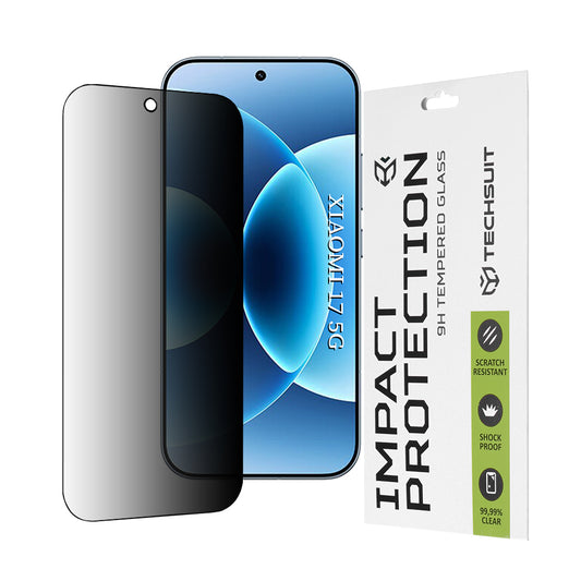 Techsuit Screen Protector for Xiaomi 17, Tempered Glass, Full Glue, 111D