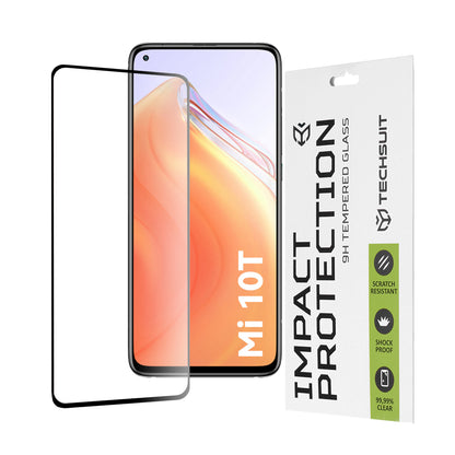 Techsuit képernyővédő fólia Xiaomi Mi 10T 5G / 10T Pro 5G készülékhez, edzett üveg, teljes ragasztó, 111D, fekete