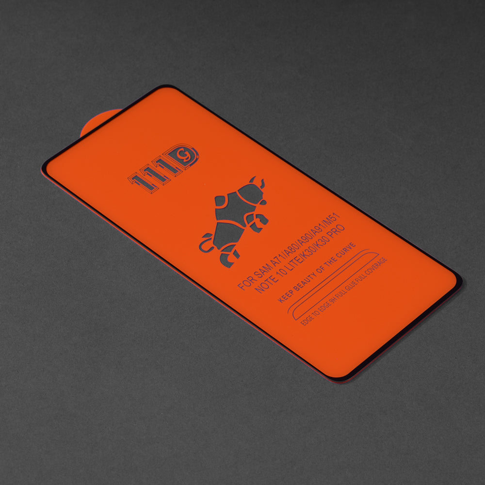 Techsuit képernyővédő fólia Xiaomi Poco F3 / Mi 11i készülékhez, edzett üveg, teljes ragasztó, 111D, fekete
