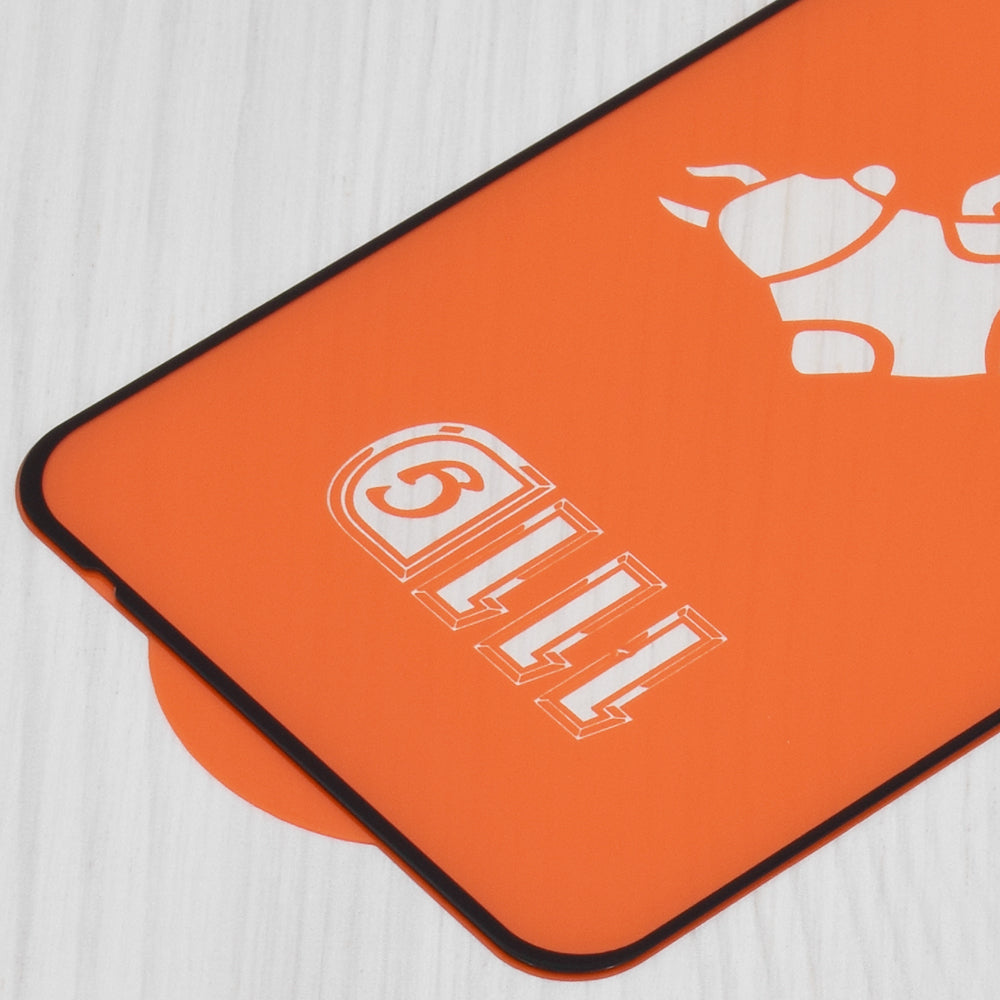 Techsuit képernyővédő fólia Xiaomi Poco M6 4G / Redmi 13 / 12 5G / 12 készülékekhez, edzett üveg, teljes ragasztó, 111D, fekete