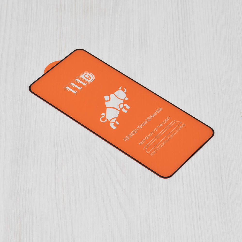 Techsuit képernyővédő fólia Xiaomi Poco X6 Pro-hoz, edzett üveg, teljes ragasztó, 111D, fekete