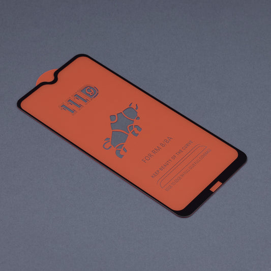 Techsuit képernyővédő fólia Xiaomi Redmi 8A / 8 készülékhez, edzett üveg, teljes ragasztó, 111D, fekete