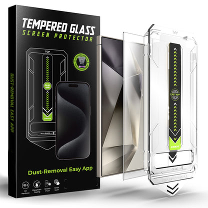 Techsuit TitanGlass CrystalHD képernyővédő fólia Samsung Galaxy S24 Ultra S928 készülékhez, edzett üveg, teljes ragasztóval