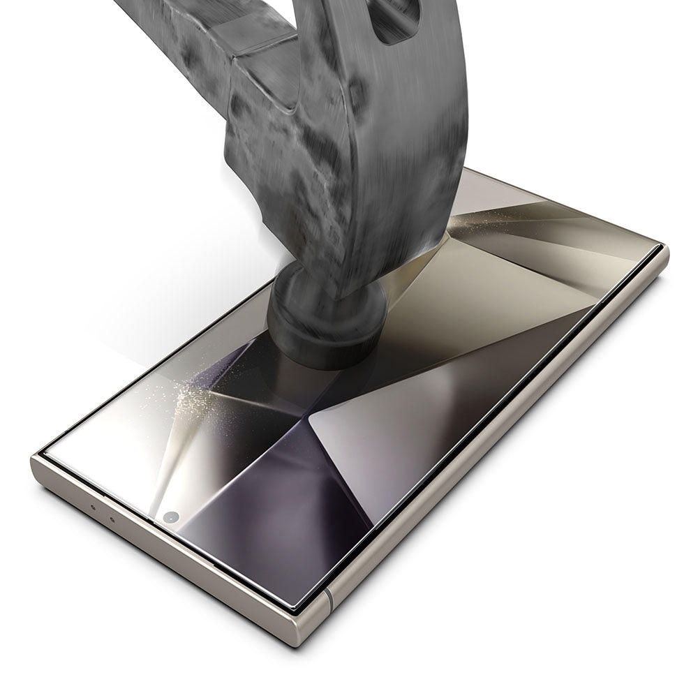 Techsuit TitanGlass CrystalHD képernyővédő fólia Samsung Galaxy S24 Ultra S928 készülékhez, edzett üveg, teljes ragasztó, 2 darabos készlet