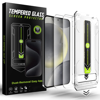 Techsuit TitanGlass CrystalHD képernyővédő fólia Samsung Galaxy S25+ S936 / S24+ S926 készülékhez, edzett üveg, teljes ragasztó, 2 darabos készlet