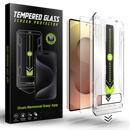Techsuit TitanGlass CrystalHD képernyővédő fólia Samsung Galaxy S25 Ultra S938 készülékhez, biztonsági üveg, teljes ragasztóval