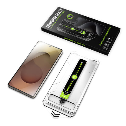 Techsuit TitanGlass CrystalHD képernyővédő fólia Samsung Galaxy S25 Ultra S938 készülékhez, biztonsági üveg, teljes ragasztóval