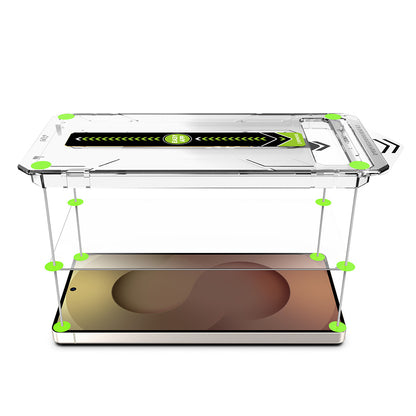 Techsuit TitanGlass CrystalHD képernyővédő fólia Samsung Galaxy S26 Plus készülékhez, Edzett üveg, Teljes ragasztás, 2 darabos készlet