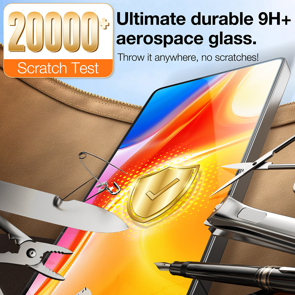 Torras GlassGo Install Master Screen Protector for Samsung Galaxy S25 Ultra S938, Tempered Glass, Full Glue