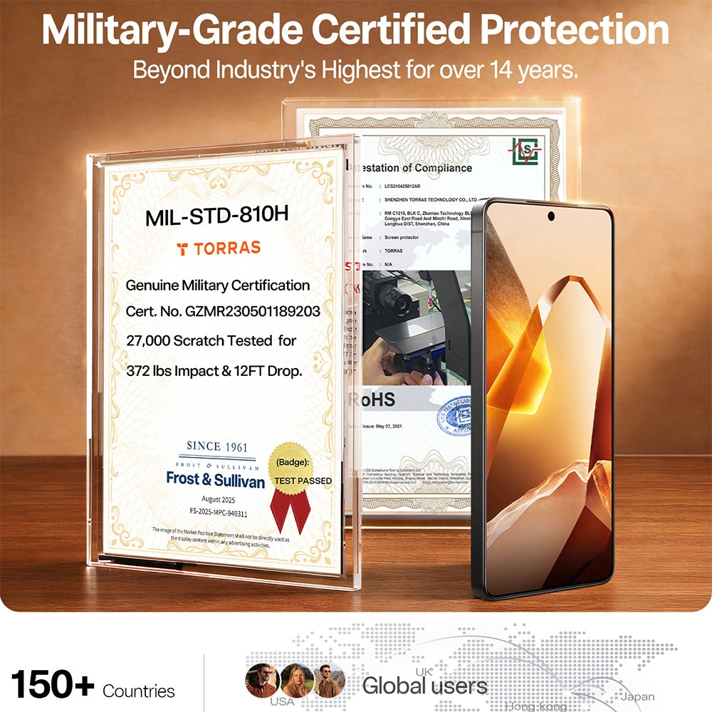 Torras GlassGo Install Master védőfólia Samsung Galaxy S26-hoz, Edzett üveg, Teljes ragasztás, Átlátszó