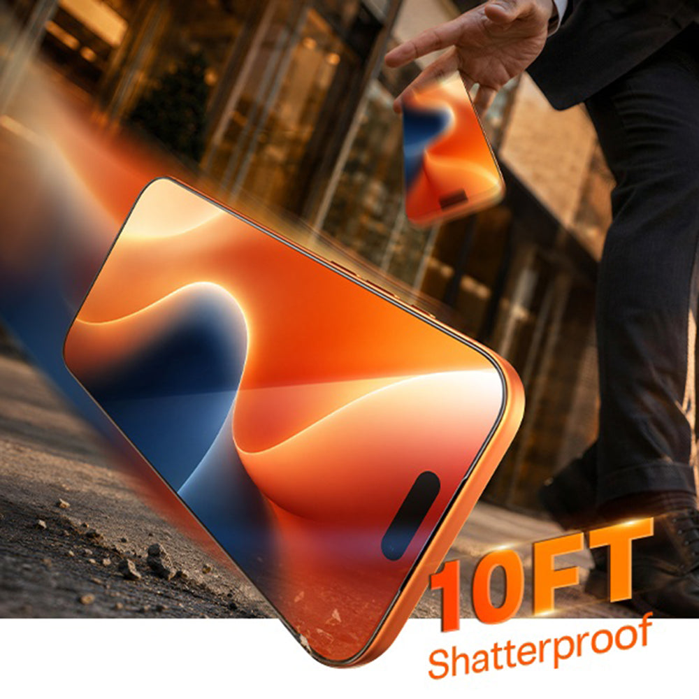 Torras HD képernyővédő fólia Apple iPhone 18 Pro / 17 Pro készülékhez, edzett üveg, teljes ragasztóval