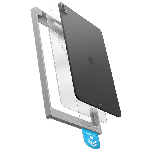 UNIQ Optix Exofit képernyővédő fólia Apple iPad Air 11 (2024) készülékhez, edzett üveg, teljes ragasztóval