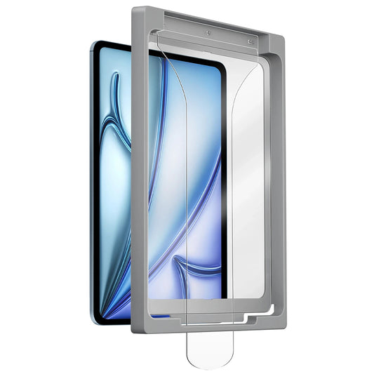 UNIQ Optix Exofit képernyővédő fólia Apple iPad Air 11 (2024) készülékhez, edzett üveg, teljes ragasztóval