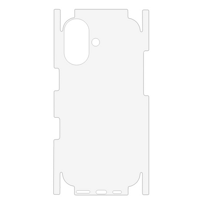 OEM hátlapvédő fólia Apple iPhone 17-hez, műanyag