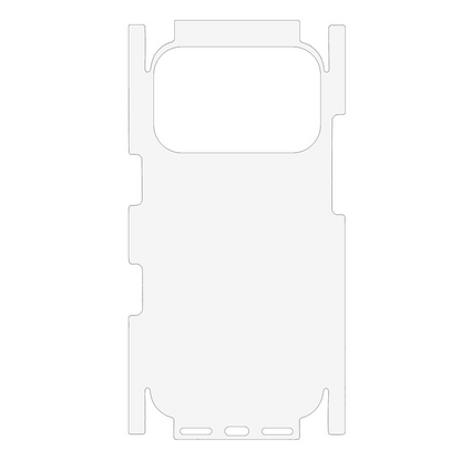 OEM hátlapvédő fólia Apple iPhone 17 Pro Max-hoz, műanyag