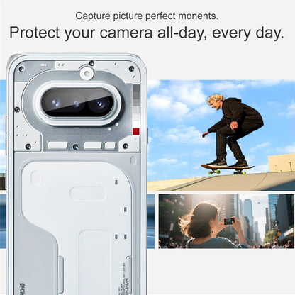 Techsuit hátlapi védőfólia Nothing Phone (4a) készülékhez, edzett üveg, fekete