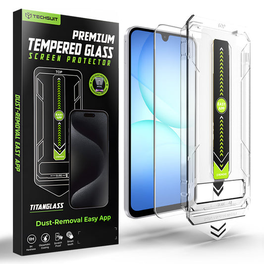 Techsuit TitanGlass CrystalHD képernyővédő fólia Samsung Galaxy A17 5G / A16 5G A166 / A16 4G A165 készülékekhez, edzett üveg