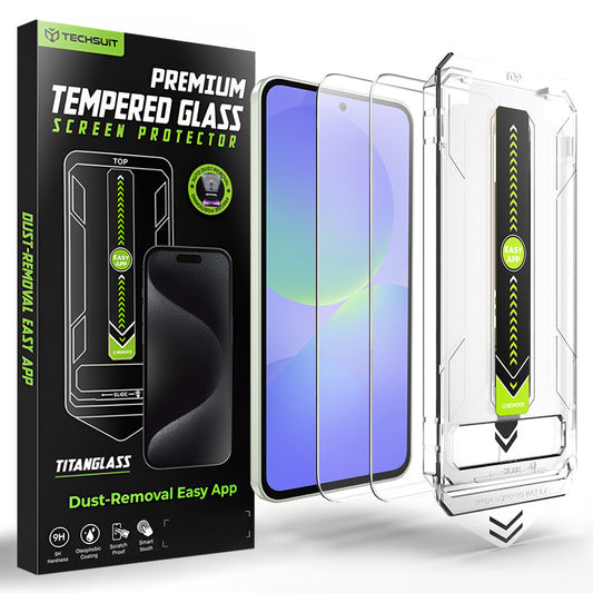 Techsuit TitanGlass CrystalHD képernyővédő fólia Samsung Galaxy A37 5G / A36 A366 készülékhez, Edzett üveg, 2 darabos készlet