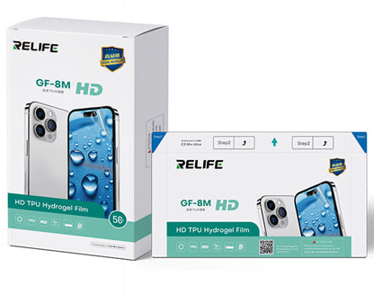 Relife GF-8M Hidrogel / TPU fólia UV Vákuumos Lamináló Gép Sunshine C3 Mix Ultra számára, 120mm x 210mm, 50 darabos készlet