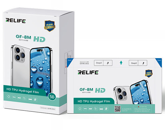 Relife GF-8M Hidrogel / TPU fólia UV Vákuumos Lamináló Gép Sunshine C3 Mix Ultra számára, 120mm x 210mm, 50 darabos készlet