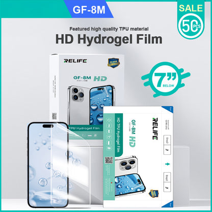 Relife GF-8M Hidrogel / TPU fólia UV Vákuumos Lamináló Gép Sunshine C3 Mix Ultra számára, 120mm x 210mm, 50 darabos készlet