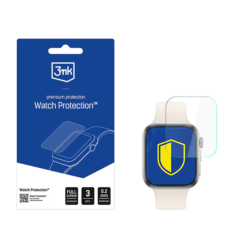 3MK Arc védőfólia Huawei Watch Fit 4-hez, 3 darabos készlet, Műanyag