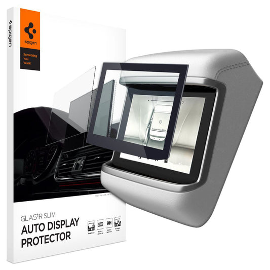 Spigen GlastR Slim Anti-Glare védőfólia Real Touchscreen Tesla X / S (2022 - 2021) készülékekhez, Edzett üveg, Fekete