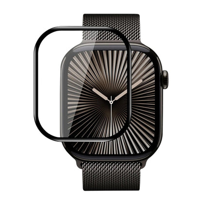 Blueo High Molecule védőfólia Apple Watch 10 46mm sorozathoz, edzett üveg, fekete