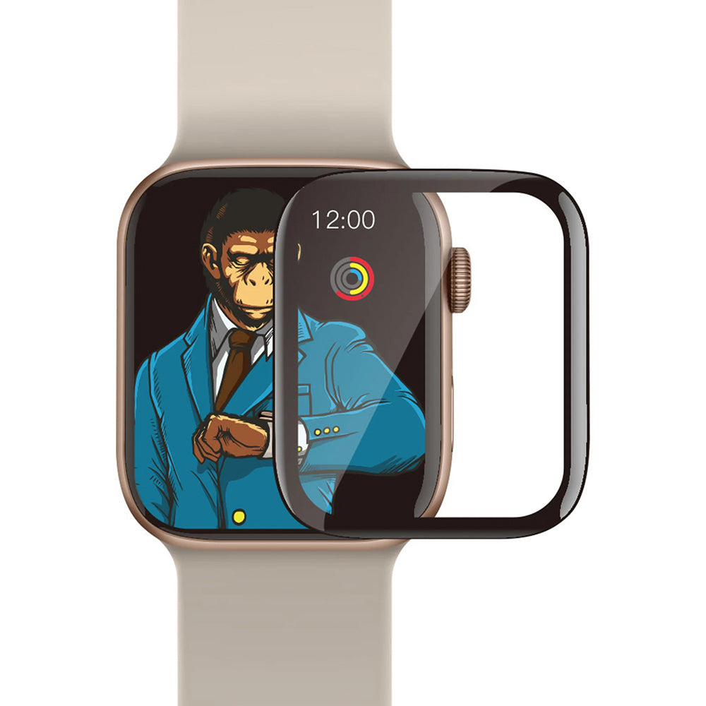 Blueo High Molecule védőfólia Apple Watch 44mm Series-hez, edzett üveg, fekete