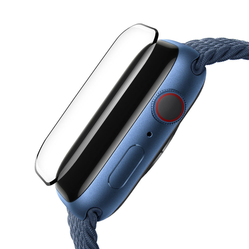 Blueo High Molecule védőfólia Apple Watch 44mm Series-hez, edzett üveg, fekete