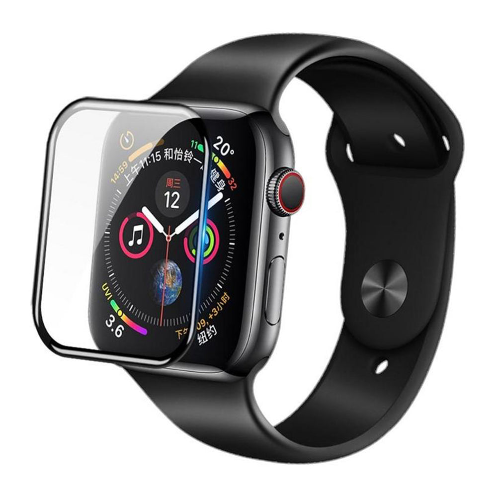 Blueo High Molecule védőfólia Apple Watch 44mm Series-hez, edzett üveg, fekete