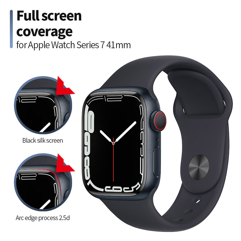 Blueo High Molecule védőfólia Apple Watch 44mm Series-hez, edzett üveg, fekete