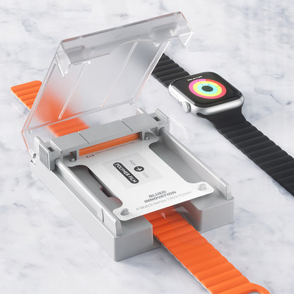 Blueo High Molecule védőfólia Apple Watch 44mm Series-hez, edzett üveg, fekete